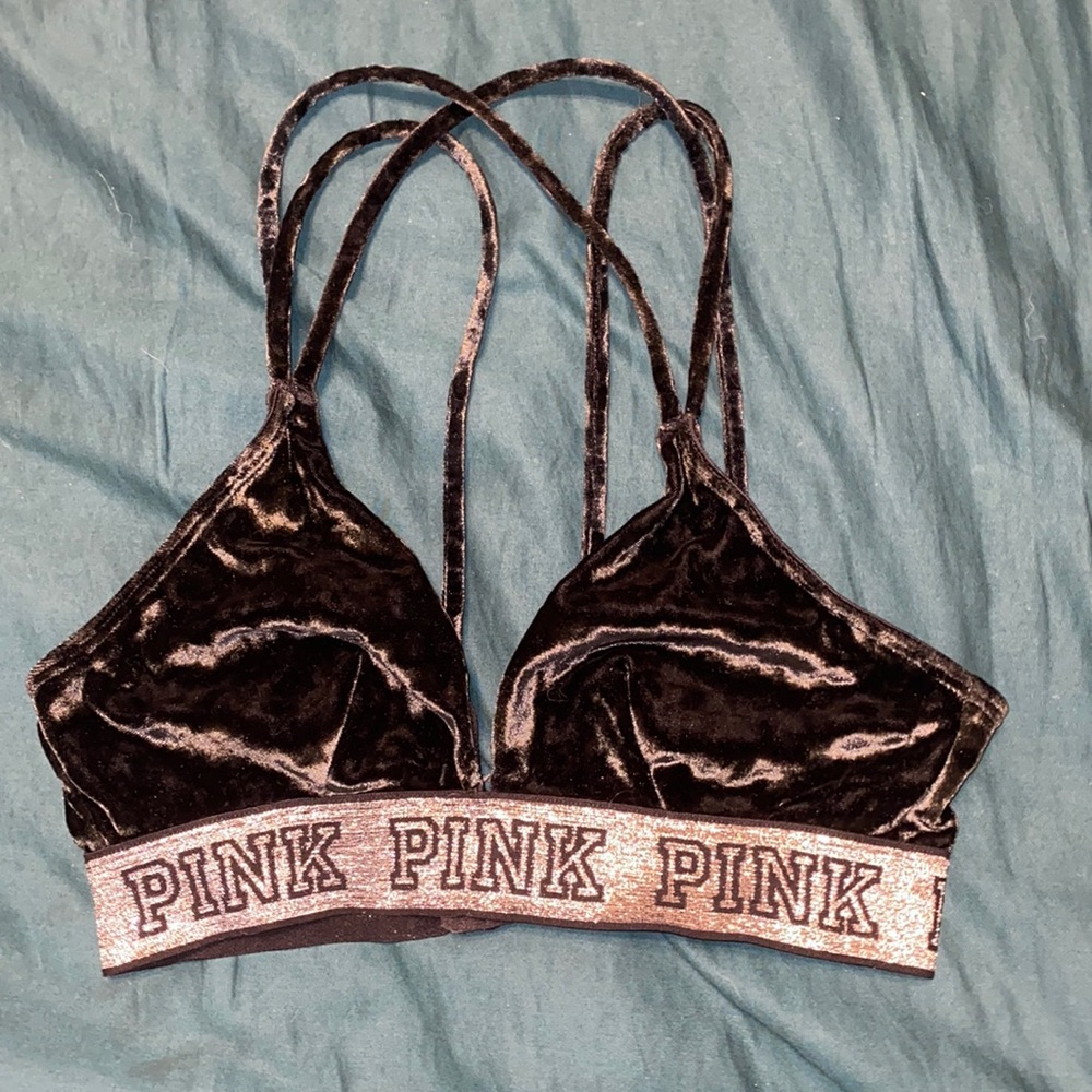 Black/sparkly bralette